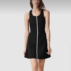 Kate Spade Black Sleeveless Scuba Zip Dress XS